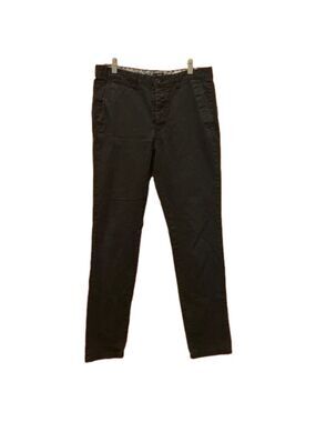 H&M Black Slim Fit Button-Fly Chino Pants Size 32R